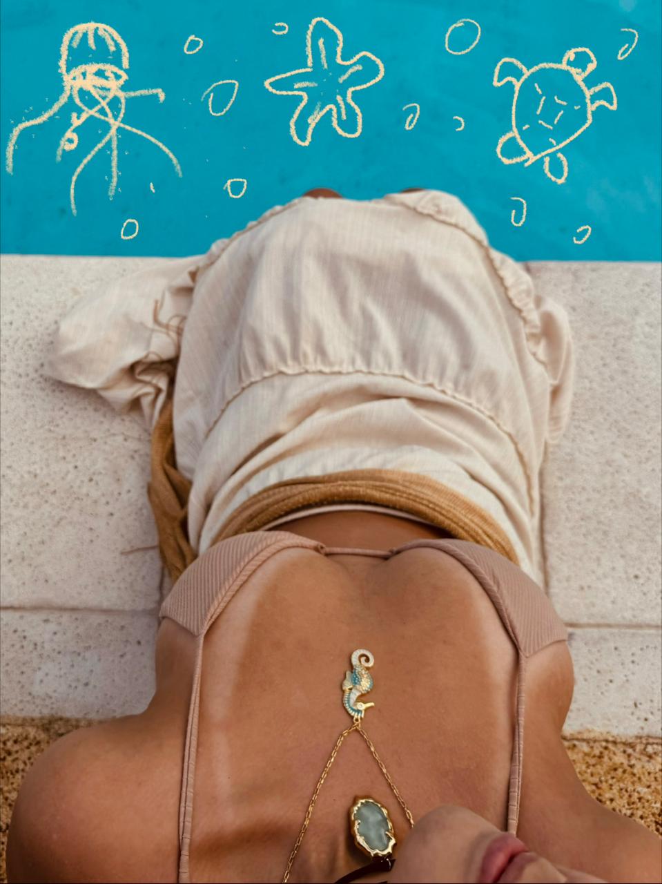 Colar Coral & Colar Fio Maresia