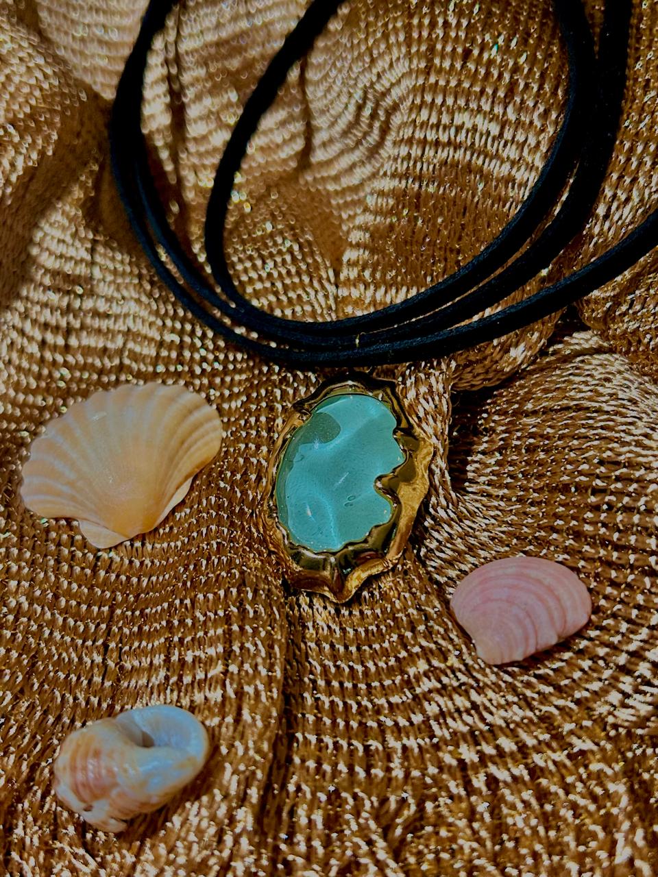 Colar Coral & Colar Fio Maresia